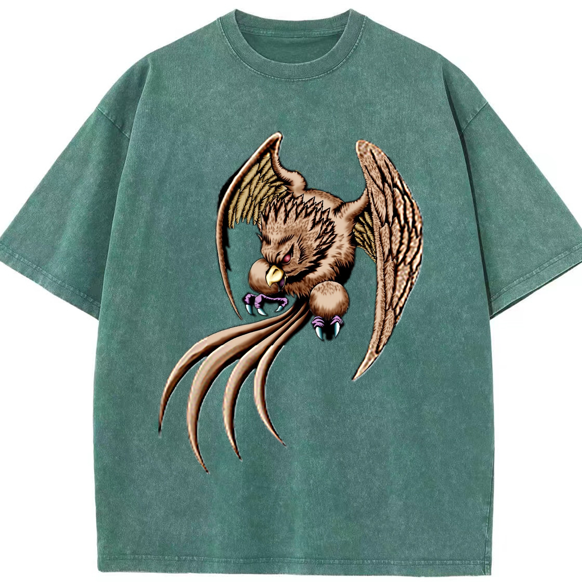 （画像用） 遊☆戯☆王 Yu-Gi-Oh! 綿100% ヴィンテージ風 半袖Tシャツ（フロントプリント）